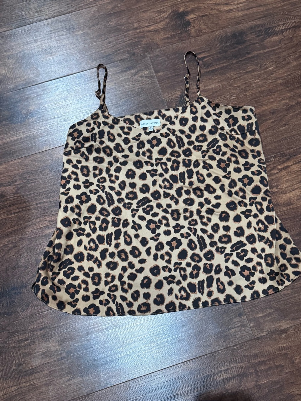 Gibson Latimer leopard print camisole tank top